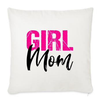 Girl Mom Daughter Mother Mom - Sofa pillowcase 17,3'' x 17,3'' (45 x 45 cm) - natural white - Front