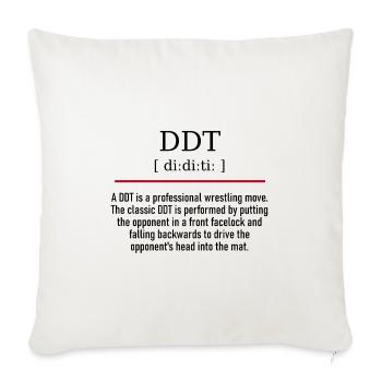 DDT - spelling and description - Sofakissenbezug 45 x 45 cm - Naturweiß  - Vorne