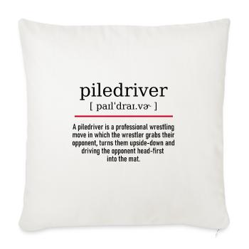 piledriver - spelling and description - Sofakissenbezug 45 x 45 cm - Naturweiß  - Vorne