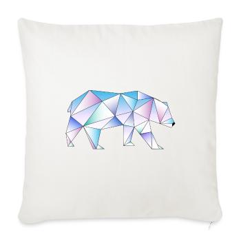 graphic bear - Housse de coussin décorative 45 x 45 cm - blanc nature - Devant