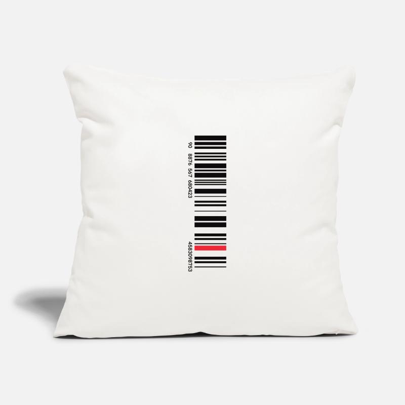Code-barres Housse de coussin décorative 45 x 45 cm