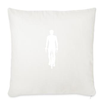 Cycling Mtb Men Bicycle Bicycle Cyclist - Sofa pillowcase 17,3'' x 17,3'' (45 x 45 cm) - natural white - Front