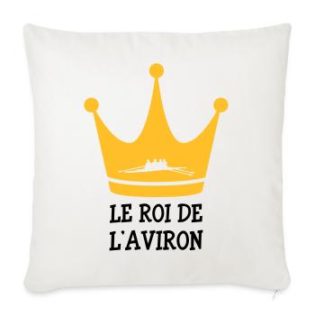 Le Roi de l'Aviron - Sofa pillowcase 17,3'' x 17,3'' (45 x 45 cm) - natural white - Front