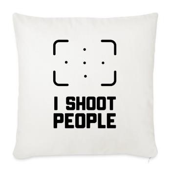 PHOTOGRAPHER - Sofa pillowcase 17,3'' x 17,3'' (45 x 45 cm) - natural white - Front