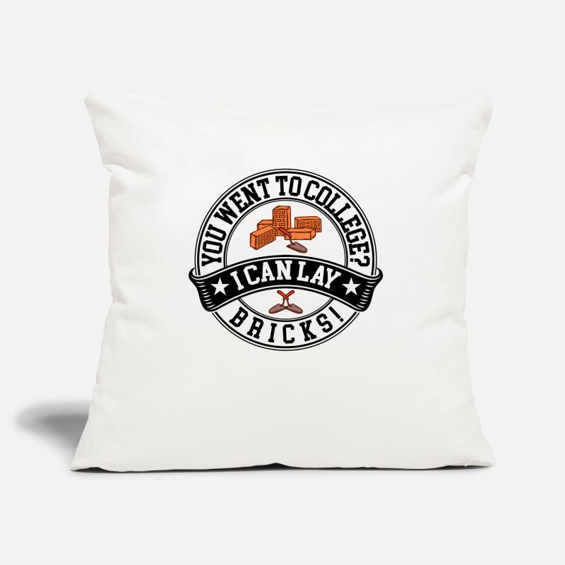 Masonry, masonry, bricklayer, apprentice, mason, master Sofa pillowcase 17,3'' x 17,3'' (45 x 45 cm)