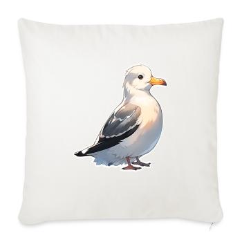 Möwe - Sofakissenbezug 45 x 45 cm - Naturweiß  - Vorne