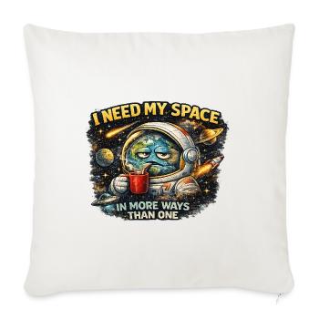 J’ai besoin de mon espace de plus d’un point de vue - Chemise - Housse de coussin décorative 45 x 45 cm - blanc nature - Devant
