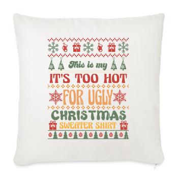 Weihnachten Santa Claus Merry Christmas - Sofa pillowcase 17,3'' x 17,3'' (45 x 45 cm) - natural white - Front