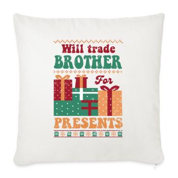 Weihnachten Père Noël Joyeux Noël - Housse de coussin décorative 45 x 45 cm - blanc nature - Devant