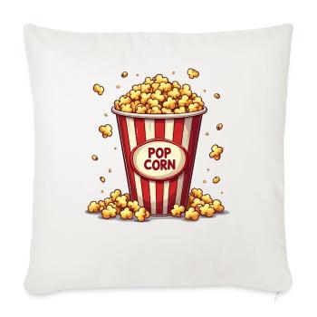 Maïs soufflé de carnaval - Enfants - Housse de coussin décorative 45 x 45 cm - blanc nature - Devant