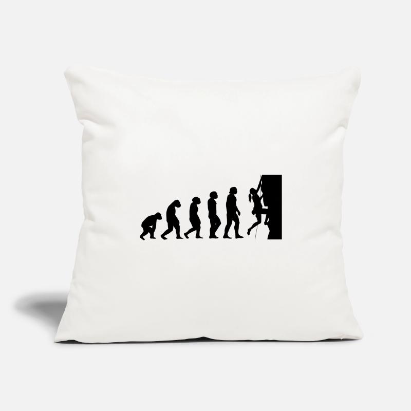 Évolution et escalade - (2) Housse de coussin décorative 45 x 45 cm
