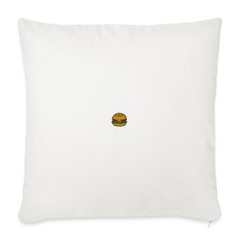 Burger 1 - Housse de coussin décorative 45 x 45 cm - blanc nature - Devant