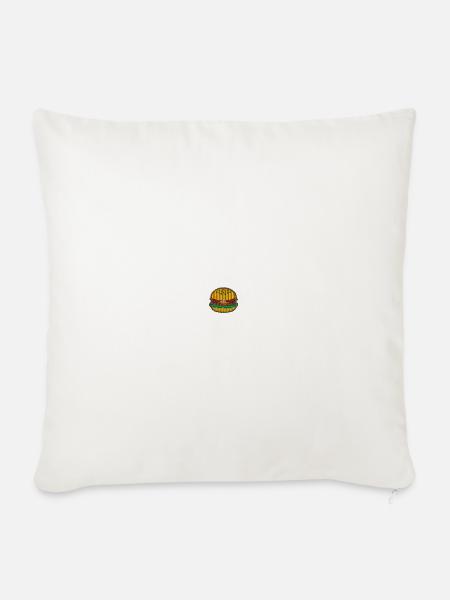 Burger 1 - Sofakissenbezug 45 x 45 cm - Naturweiß 