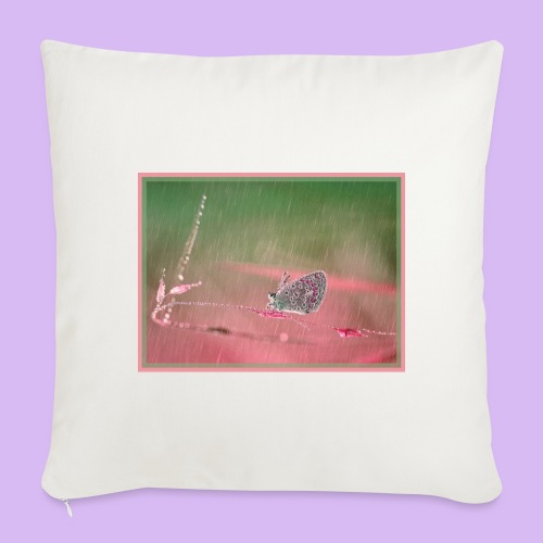 Farfalla nella pioggia leggera - Copricuscino per divano, 45 x 45 cm