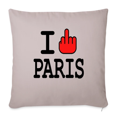 Anti-Paris Dégouté - Housse de coussin décorative 45 x 45 cm