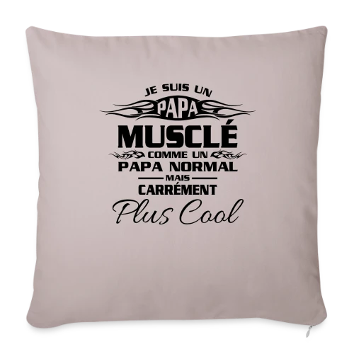 Esprit Musclé & Fitness - Housse de coussin décorative 45 x 45 cm