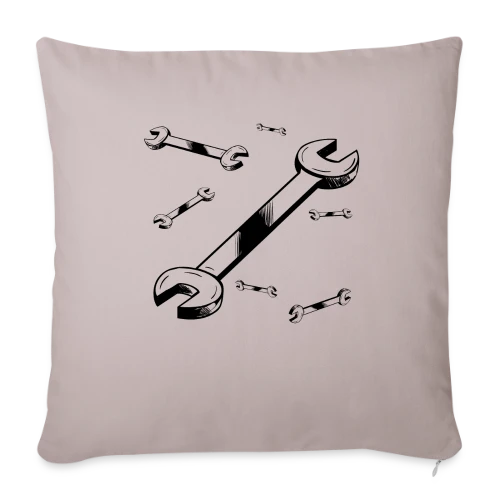 Clé à Molette : L'Outil Essentiel - Housse de coussin décorative 45 x 45 cm