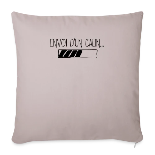 Câlin Virtuel à Envoyer - Housse de coussin décorative 45 x 45 cm
