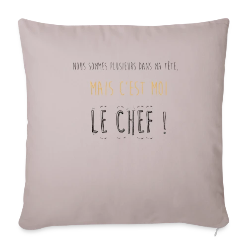 Le Chef dans Ma Tête - Housse de coussin décorative 45 x 45 cm