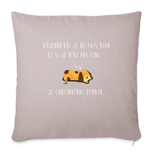 L'Art de Ne Rien Faire - Housse de coussin décorative 45 x 45 cm