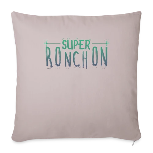 Le Super Ronchon Vert - Housse de coussin décorative 45 x 45 cm