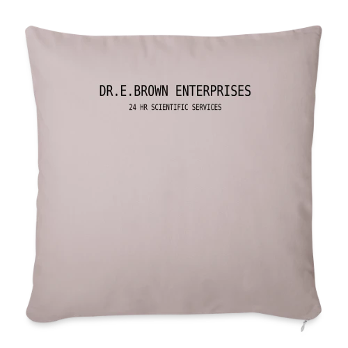 Dr. Brown : Architecte du Temps - Housse de coussin décorative 45 x 45 cm