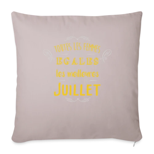 Reine de Juillet : Les Légendes Naissent en Été - Housse de coussin décorative 45 x 45 cm