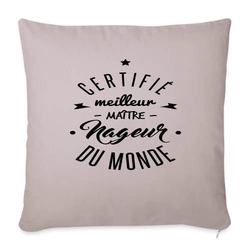 T-shirt Le Meilleur Maître-Nageur - Housse de coussin décorative 45 x 45 cm