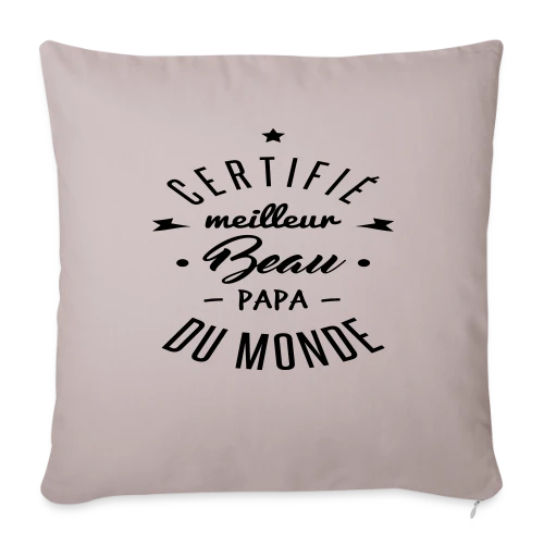 T-shirt Meilleur Beau-Papa du Monde - Housse de coussin décorative 45 x 45 cm