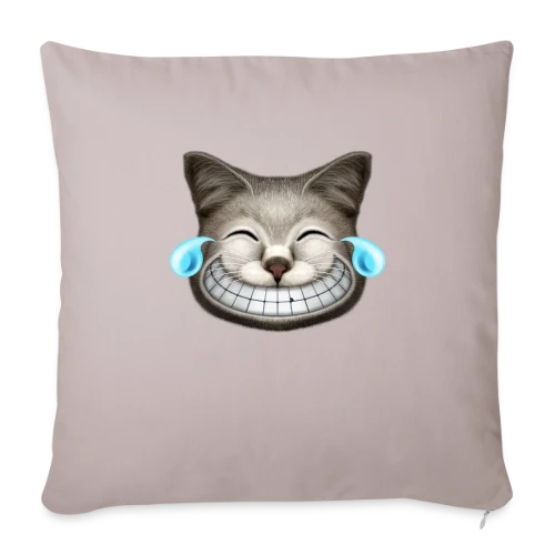 Chat Hilarant Explosion Rires - Housse de coussin décorative 45 x 45 cm