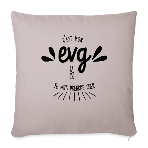 C'est Mon EVG Humour - Housse de coussin décorative 45 x 45 cm