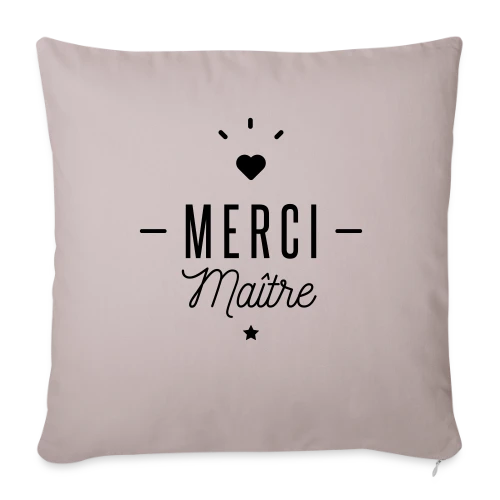 Merci Maître : Le Cadeau Idéal pour Profs - Housse de coussin décorative 45 x 45 cm