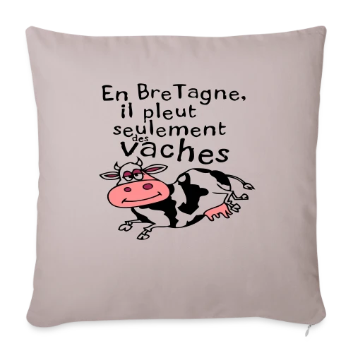 Bretagne Pluie Vaches - Housse de coussin décorative 45 x 45 cm