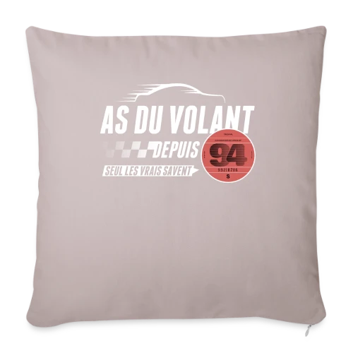 As du Volant 94 : Champion de la Route - Housse de coussin décorative 45 x 45 cm