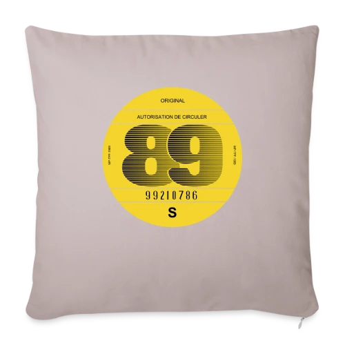Voiture Vintage France 1989 - Esprit Rétro - Housse de coussin décorative 45 x 45 cm