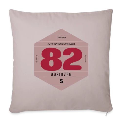 Voiture Rétro 1982 : L'Esprit Vintage Français - Housse de coussin décorative 45 x 45 cm