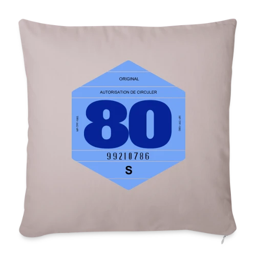 T-shirt Vignette Automobile Rétro France Années 80 - Housse de coussin décorative 45 x 45 cm