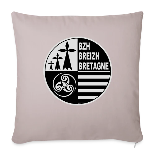 Emblème Breton Breizh - Housse de coussin décorative 45 x 45 cm