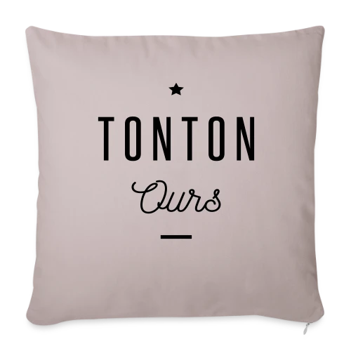 Tonton Ours - Housse de coussin décorative 45 x 45 cm