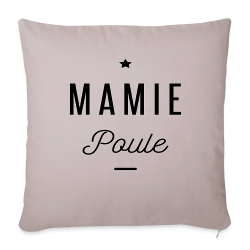 T-shirt Super Mamie Poule - Housse de coussin décorative 45 x 45 cm