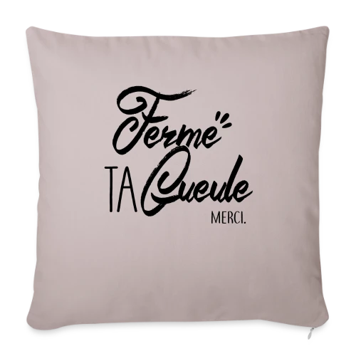 T-shirt Humour : Chut ! Message Subtil - Housse de coussin décorative 45 x 45 cm