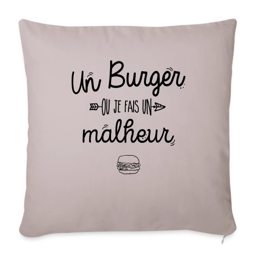 L'Empereur du Burger - Housse de coussin décorative 45 x 45 cm