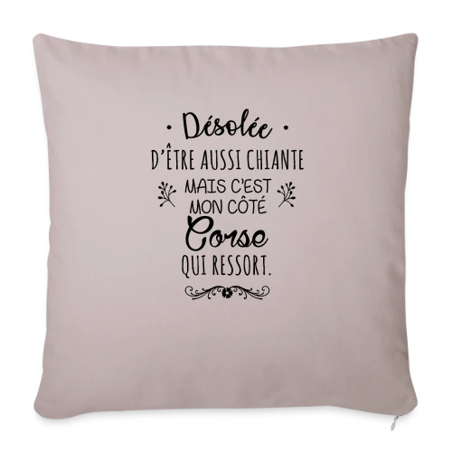 Mon Caractère Corse - Housse de coussin décorative 45 x 45 cm