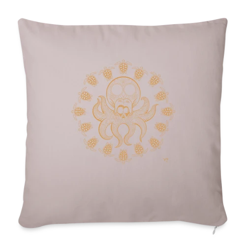 Crâne Poulpe - Housse de coussin décorative 45 x 45 cm