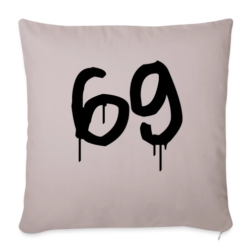 Numéro 69 Graffiti - Housse de coussin décorative 45 x 45 cm