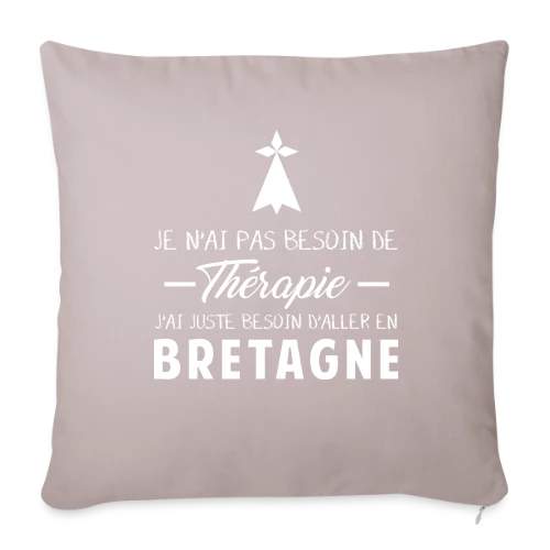 Thérapie Bretagne - Housse de coussin décorative 45 x 45 cm