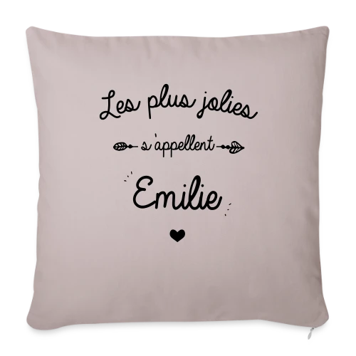 T-Shirt Prénom 'Émilie' - Le Cadeau Personnalisé Idéal - Housse de coussin décorative 45 x 45 cm