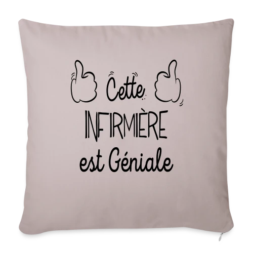 Infirmière en Or : Le T-shirt des Héroïnes du Quotidien - Housse de coussin décorative 45 x 45 cm