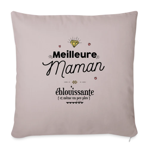 Maman Éblouissante : La Plus Belle des Lumières - Housse de coussin décorative 45 x 45 cm