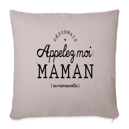 Bientôt Maman : Mon Nouveau Titre - Housse de coussin décorative 45 x 45 cm